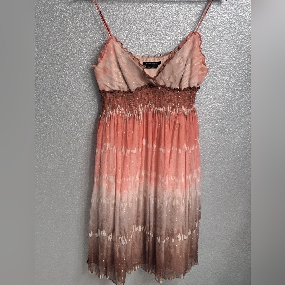 BCBGMAXAZRIA Silk Ombre Dress Size M - Picture 10 of 16